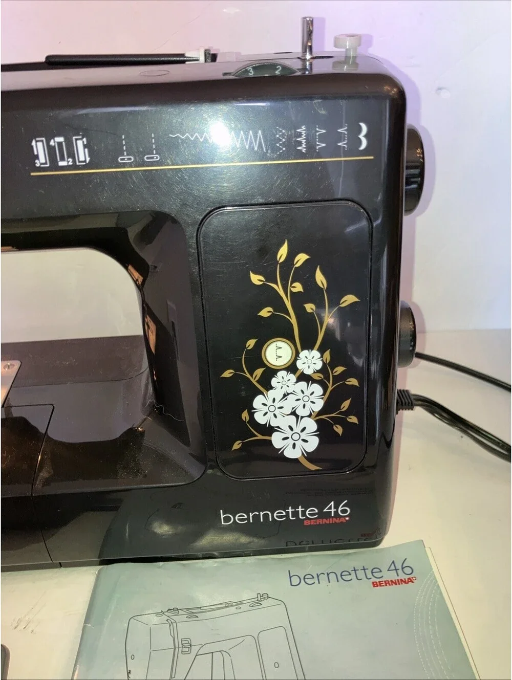 Bernina Bernette Model 46 Sewing Machine Black Instruction Book  WORKS